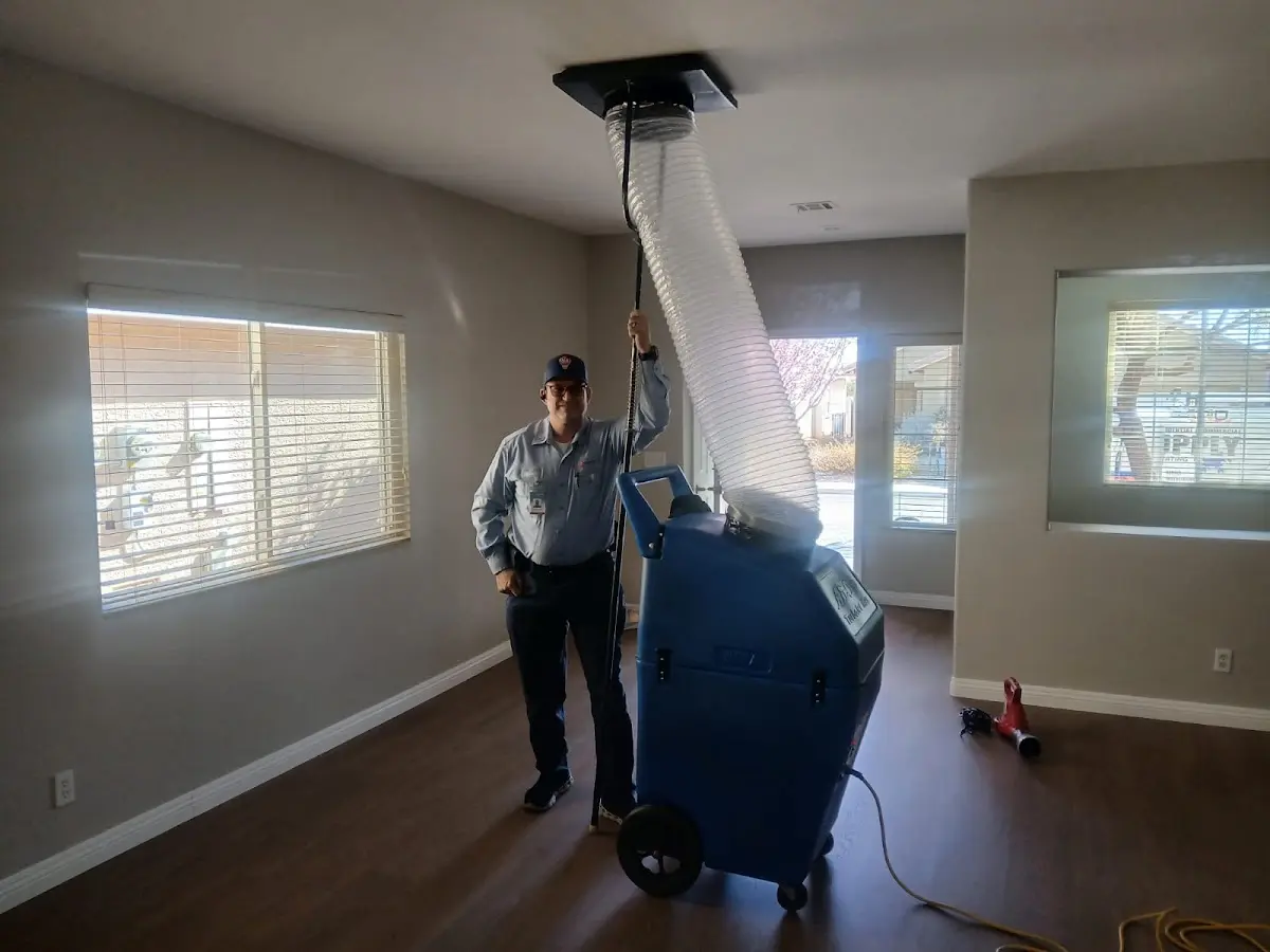 Professional Dryer Vent Cleaning work inside a Elsa home